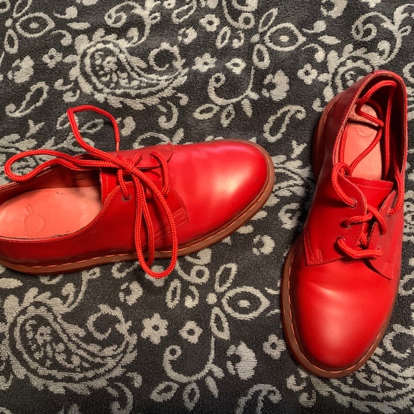 Dr. martens Shoes - mono 1461 3 eye Dr. Martens poppy (red)